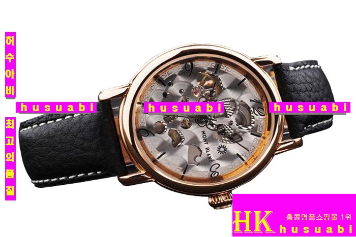  ڸǰð ׹ Replica MontBlanc Automatic Movement Leather Strap Yellow gold Stainless Single Crown Men. YC00-016